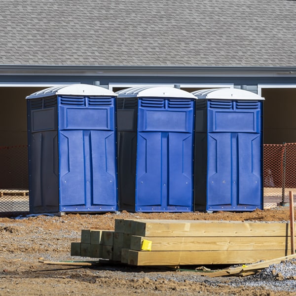 is there a specific order in which to place multiple portable restrooms in Westhope North Dakota